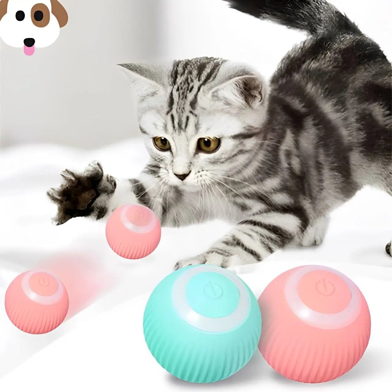 Gato Bola Brinquedo Elétrico Automático Rotação USB Recarga Brinquedos Interativos Interessante Gatinho Cão Acessórios