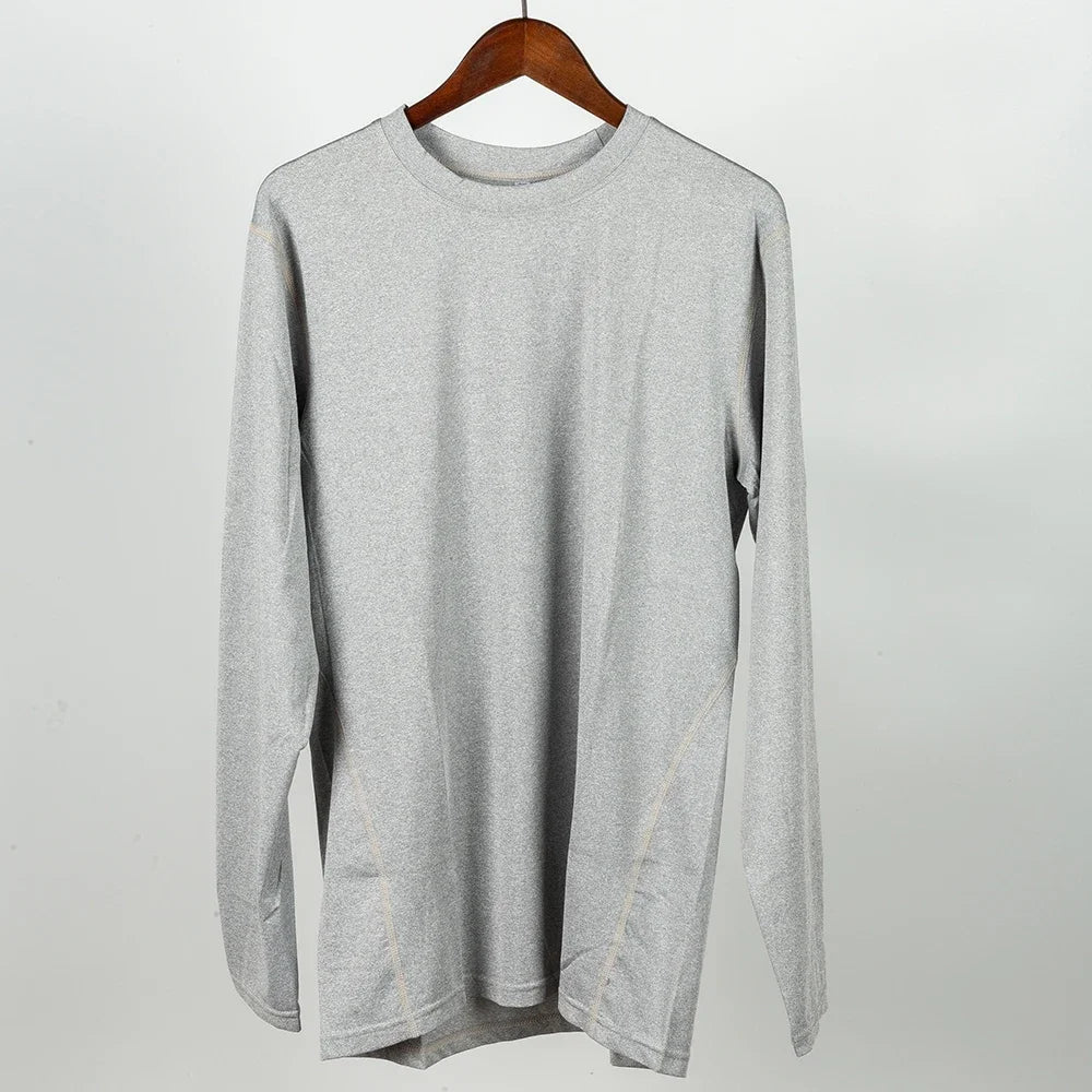 Homens compressão correndo camiseta ginásio treinamento esportivo jogging camisas de fitness apertado manga longa esporte camiseta roupas secagem rápida