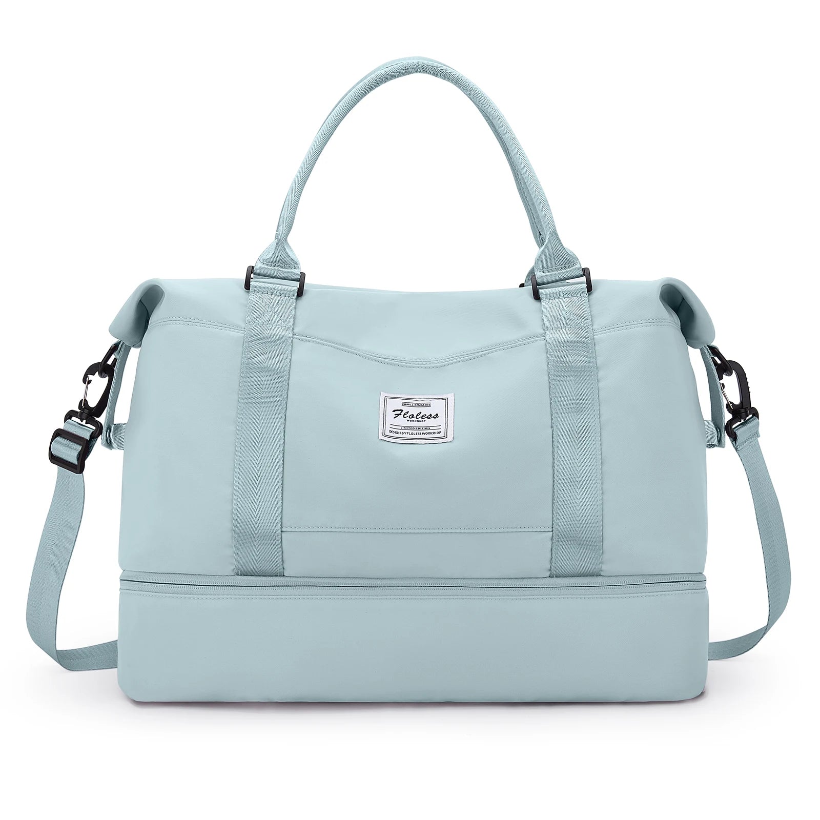 Bolsas de fim de semana para mulheres, bolsa de viagem para itens pessoais com compartimento para sapatos, bolsa de viagem noturna com bolsa de higiene pessoal