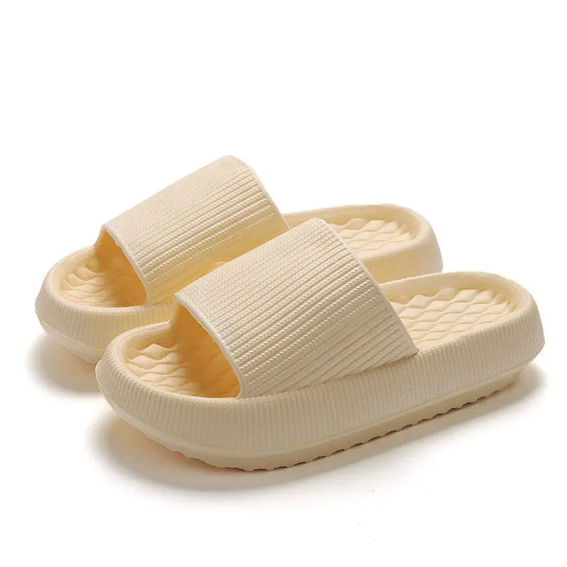 Chinelos de plataforma grossa feminina eva sola macia travesseiro slides verão praia flip flops feminino antiderrapante banheiro casa chinelos