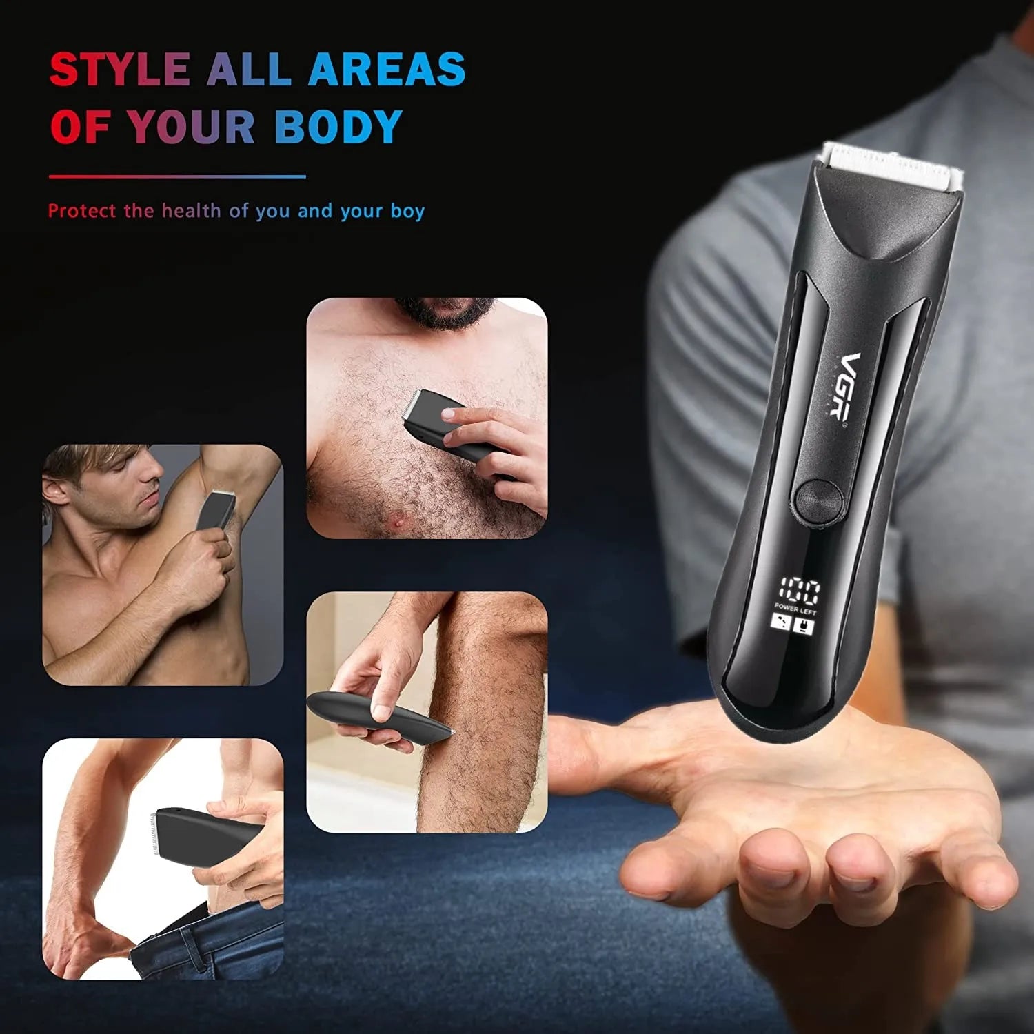 À prova dwaterproof água virilha corpo pubic barba aparador de pêlos para homem e mulher elétrica bola barbeador & corpo groomer recarregável lâmina cerâmica