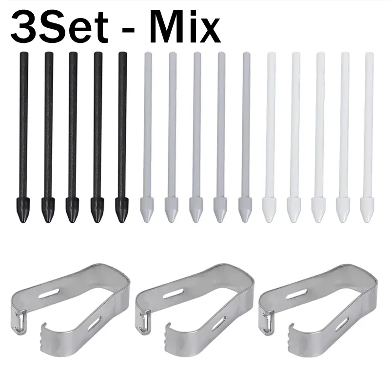 Pontas de lápis de substituição para samsung galaxy tab s6 s7 s21 s22 s23 s24 note 10 20 s caneta spen nibs com remoção pinça recarga conjunto