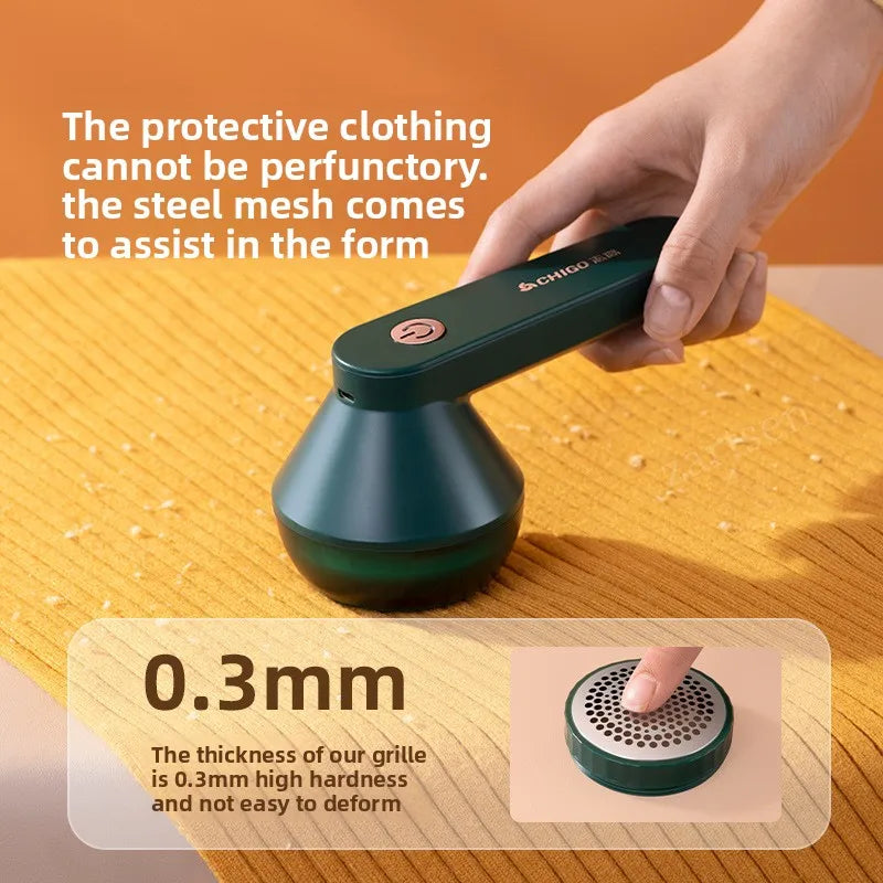 Aparador de bola de cabelo, carregamento de tecido, removedor de fiapos, design atualizado de seis lâminas, barbeador fuzz recarregável para viagens e casa