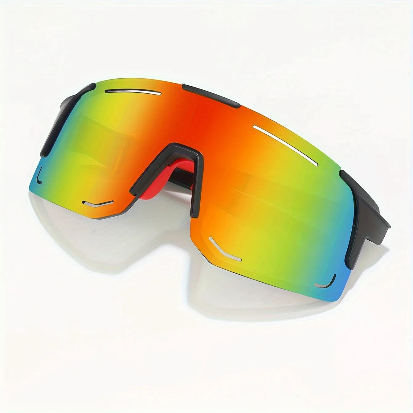 Esportes envoltório em torno de óculos de sol para mulheres homens grandes uma peça tons de sol para ciclismo pesca esqui moda óculos de sol uv400