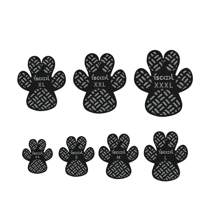 Protetores de pata impermeáveis para cães, almofadas antiderrapantes, sapatos autoadesivos, meias de botas, remendo de pé de substituição, mantém cães de