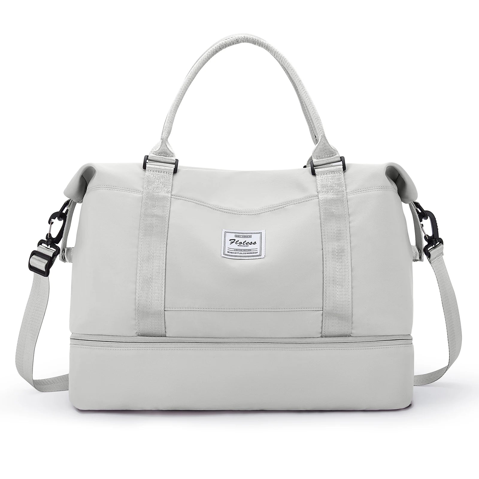 Bolsas de fim de semana para mulheres, bolsa de viagem para itens pessoais com compartimento para sapatos, bolsa de viagem noturna com bolsa de higiene pessoal