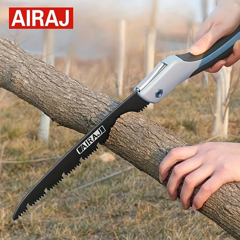 AIRAJ-Multifuncional Folding Woodworking Saw, Poda Saw, faca afiada, helicóptero de árvore, Camping, jardim, corte de madeira