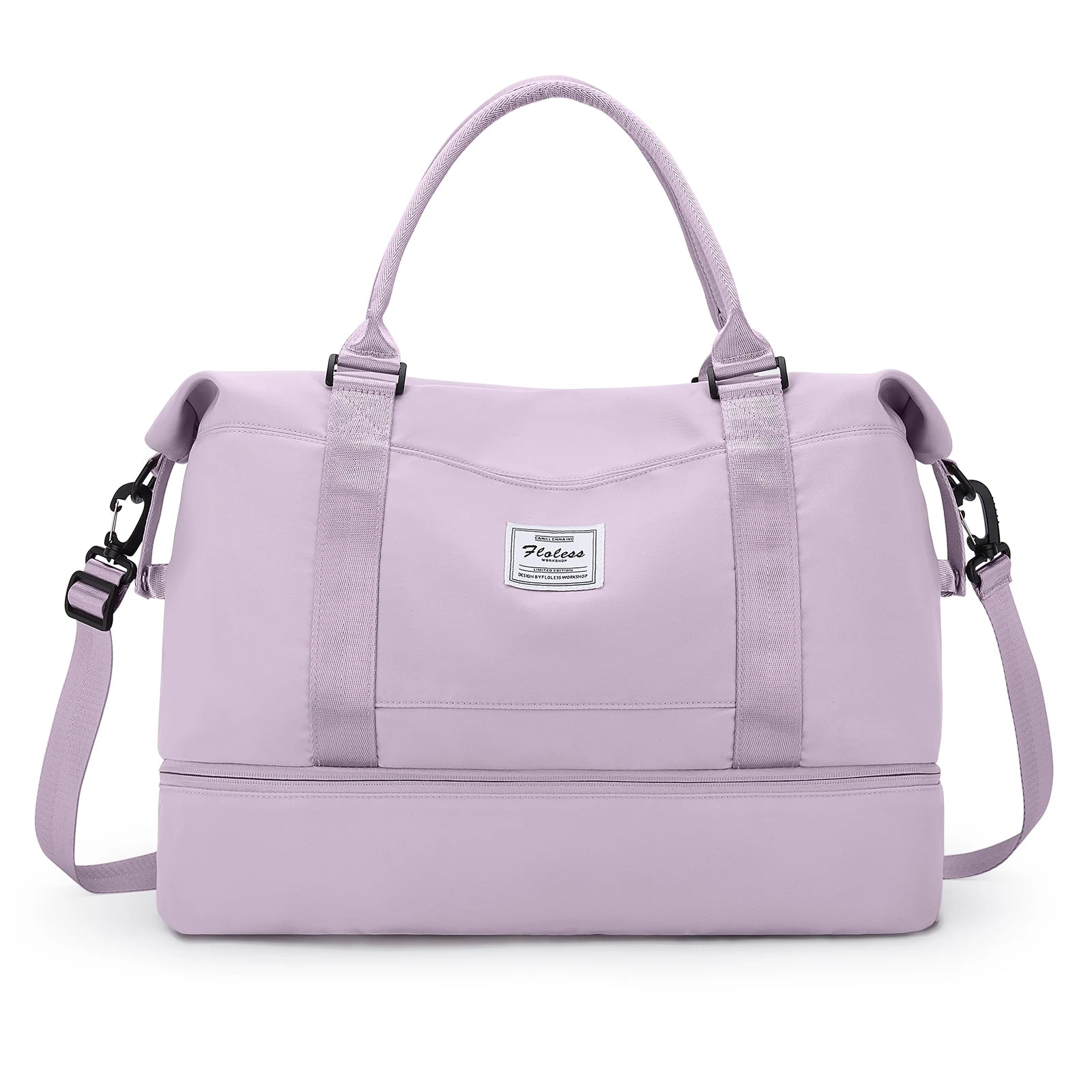 Bolsas de fim de semana para mulheres, bolsa de viagem para itens pessoais com compartimento para sapatos, bolsa de viagem noturna com bolsa de higiene pessoal