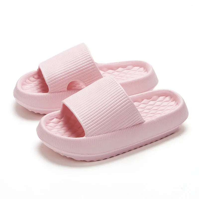 Chinelos de plataforma grossa feminina eva sola macia travesseiro slides verão praia flip flops feminino antiderrapante banheiro casa chinelos