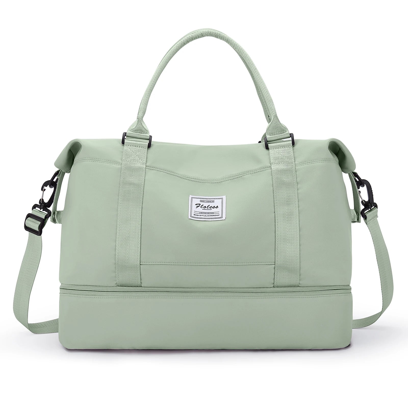 Bolsas de fim de semana para mulheres, bolsa de viagem para itens pessoais com compartimento para sapatos, bolsa de viagem noturna com bolsa de higiene pessoal