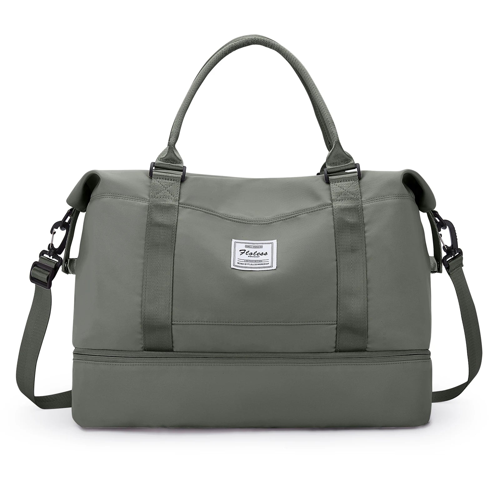 Bolsas de fim de semana para mulheres, bolsa de viagem para itens pessoais com compartimento para sapatos, bolsa de viagem noturna com bolsa de higiene pessoal
