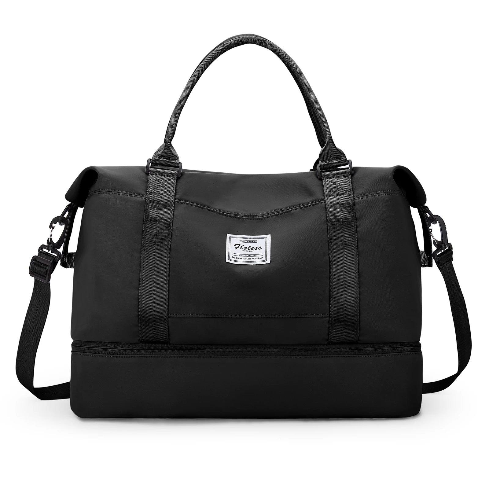 Bolsas de fim de semana para mulheres, bolsa de viagem para itens pessoais com compartimento para sapatos, bolsa de viagem noturna com bolsa de higiene pessoal