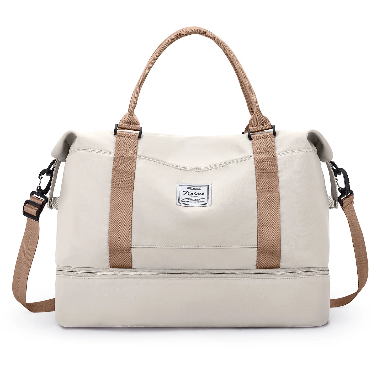 Bolsas de fim de semana para mulheres, bolsa de viagem para itens pessoais com compartimento para sapatos, bolsa de viagem noturna com bolsa de higiene pessoal