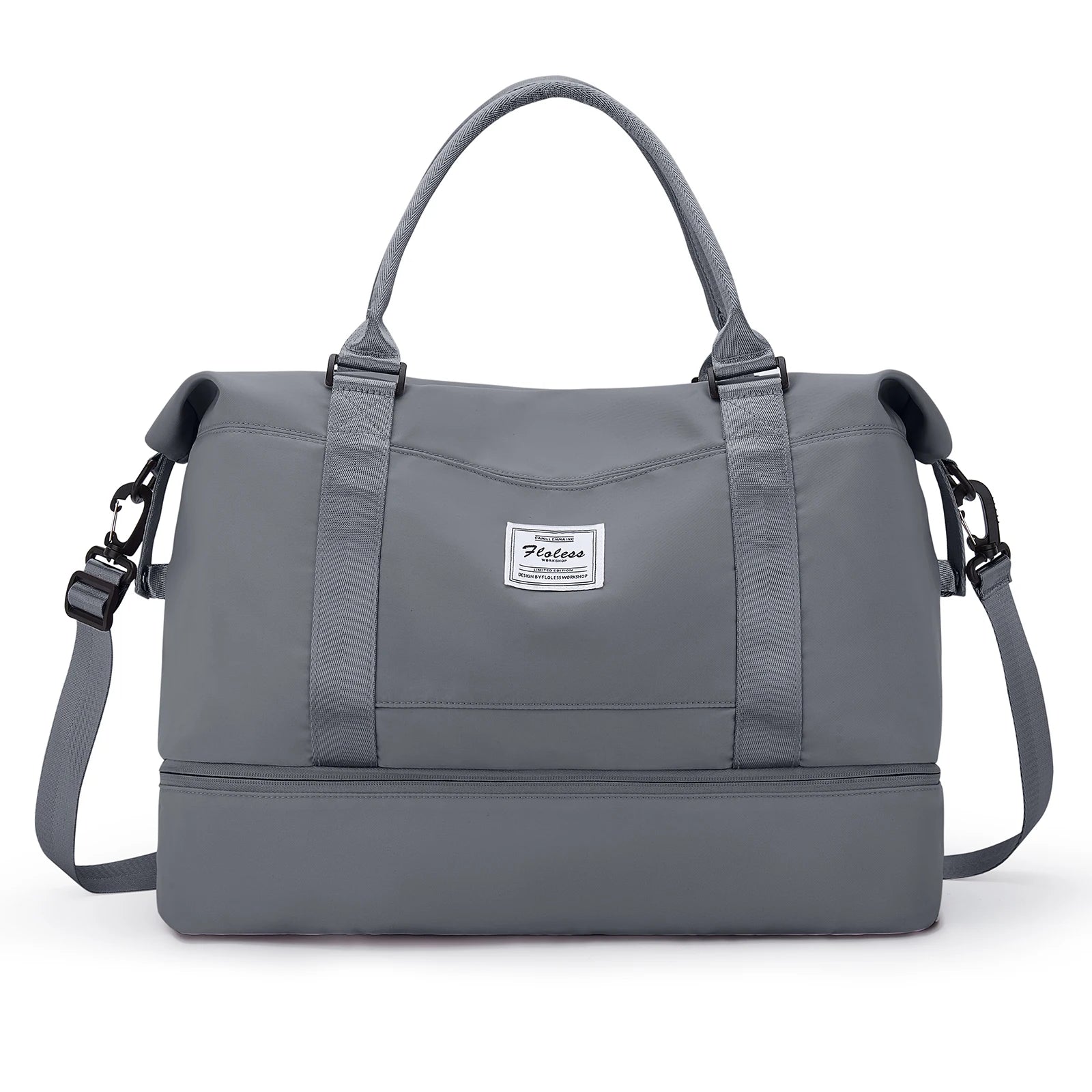 Bolsas de fim de semana para mulheres, bolsa de viagem para itens pessoais com compartimento para sapatos, bolsa de viagem noturna com bolsa de higiene pessoal