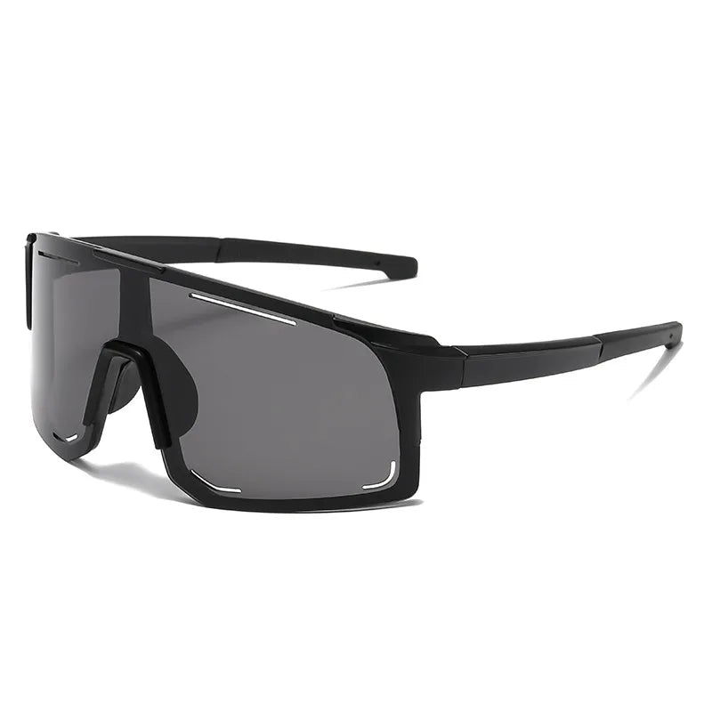 Esportes envoltório em torno de óculos de sol para mulheres homens grandes uma peça tons de sol para ciclismo pesca esqui moda óculos de sol uv400