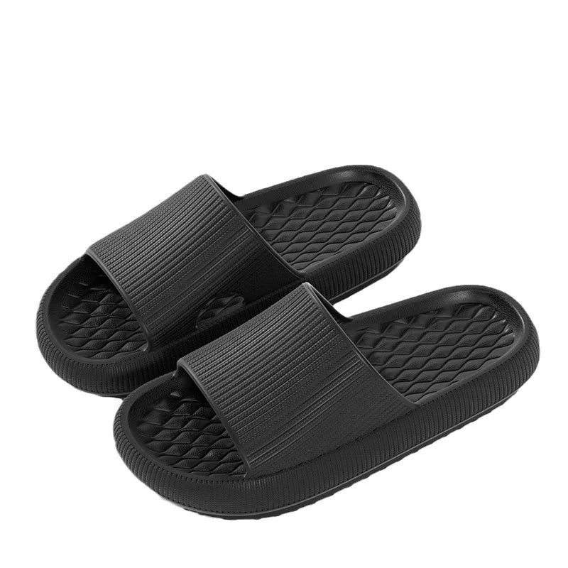 Chinelos de plataforma grossa feminina eva sola macia travesseiro slides verão praia flip flops feminino antiderrapante banheiro casa chinelos