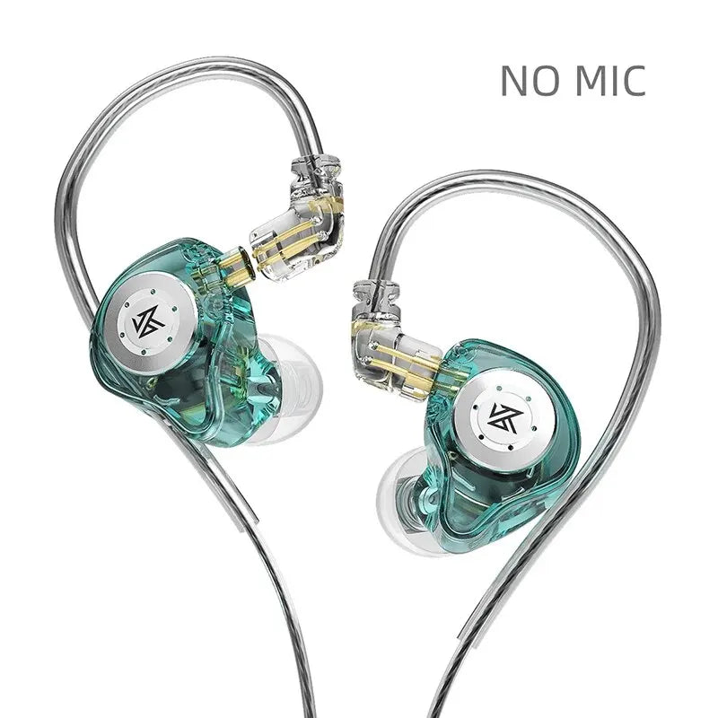 KZ EDX PRO Fones De Ouvido Dinâmicos HIFI Baixo Earbuds No Ear Monitor Esporte Ruído Cancelando Headset