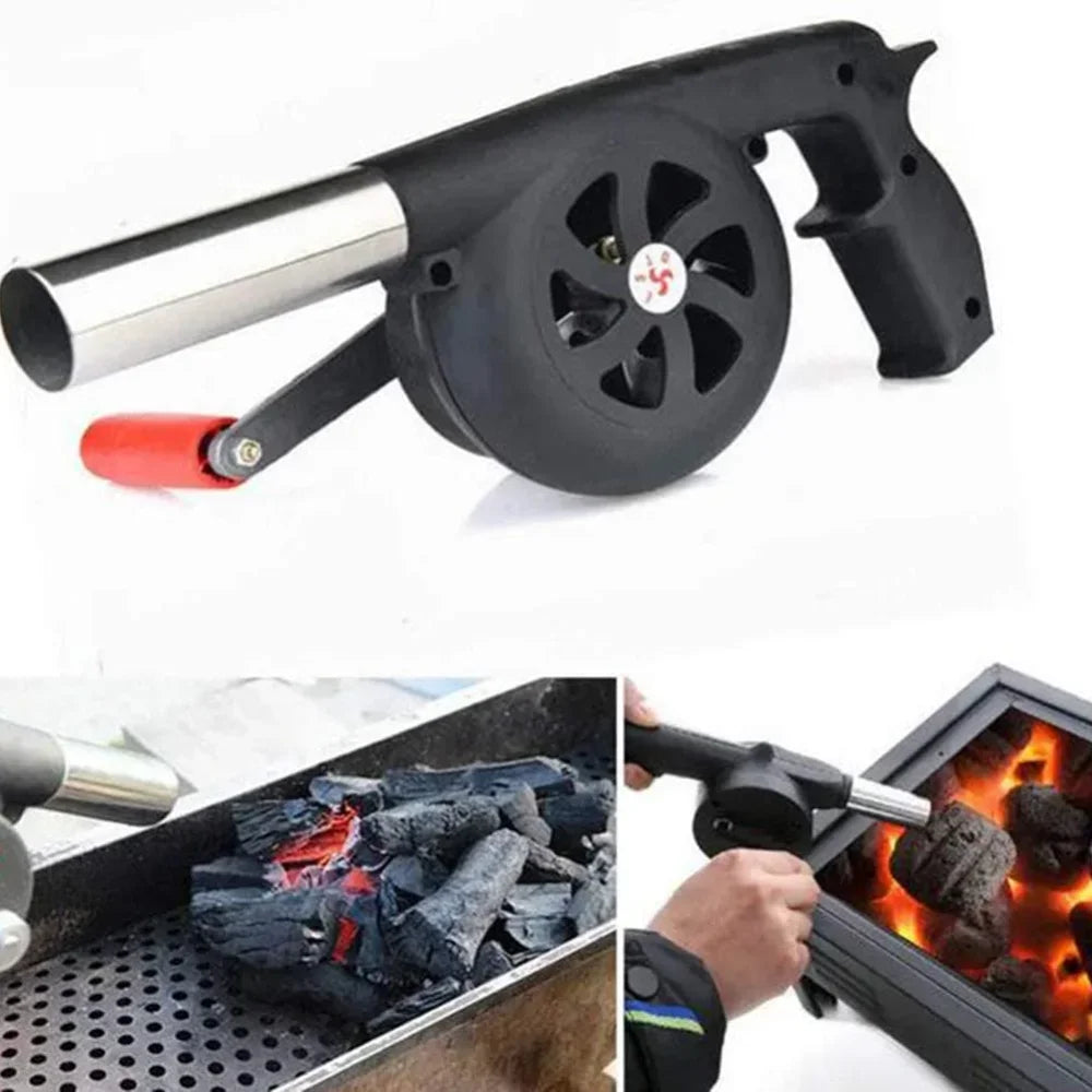Ventilador de mão doméstico portátil ventilador de churrasco pequeno secador de cabelo ao ar livre acessórios ferramentas