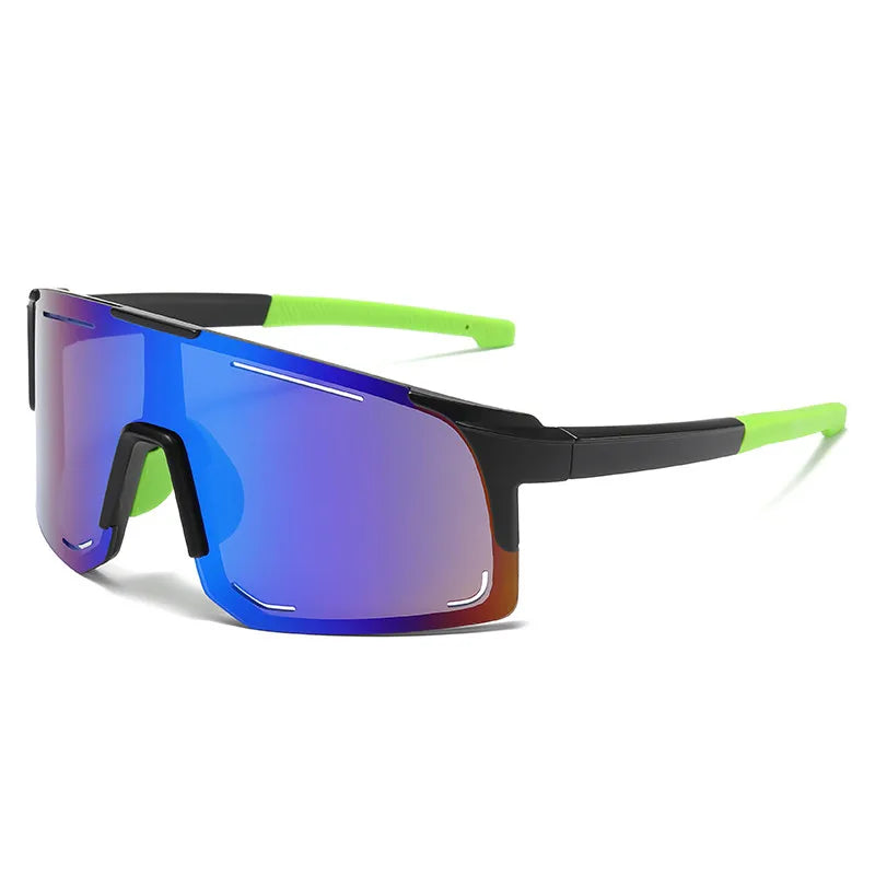 Esportes envoltório em torno de óculos de sol para mulheres homens grandes uma peça tons de sol para ciclismo pesca esqui moda óculos de sol uv400