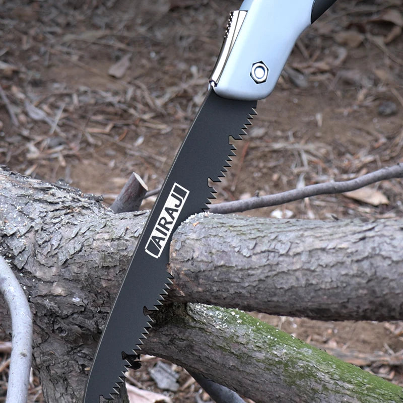AIRAJ-Multifuncional Folding Woodworking Saw, Poda Saw, faca afiada, helicóptero de árvore, Camping, jardim, corte de madeira