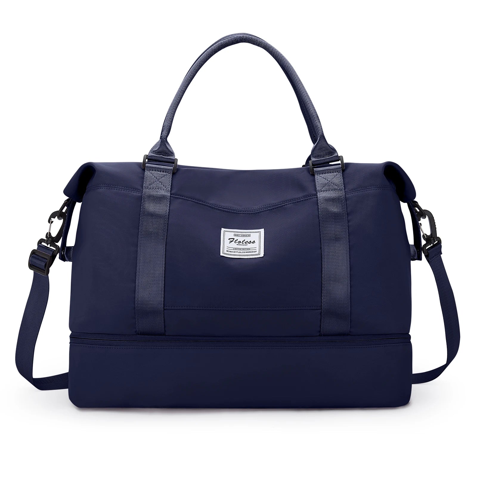 Bolsas de fim de semana para mulheres, bolsa de viagem para itens pessoais com compartimento para sapatos, bolsa de viagem noturna com bolsa de higiene pessoal