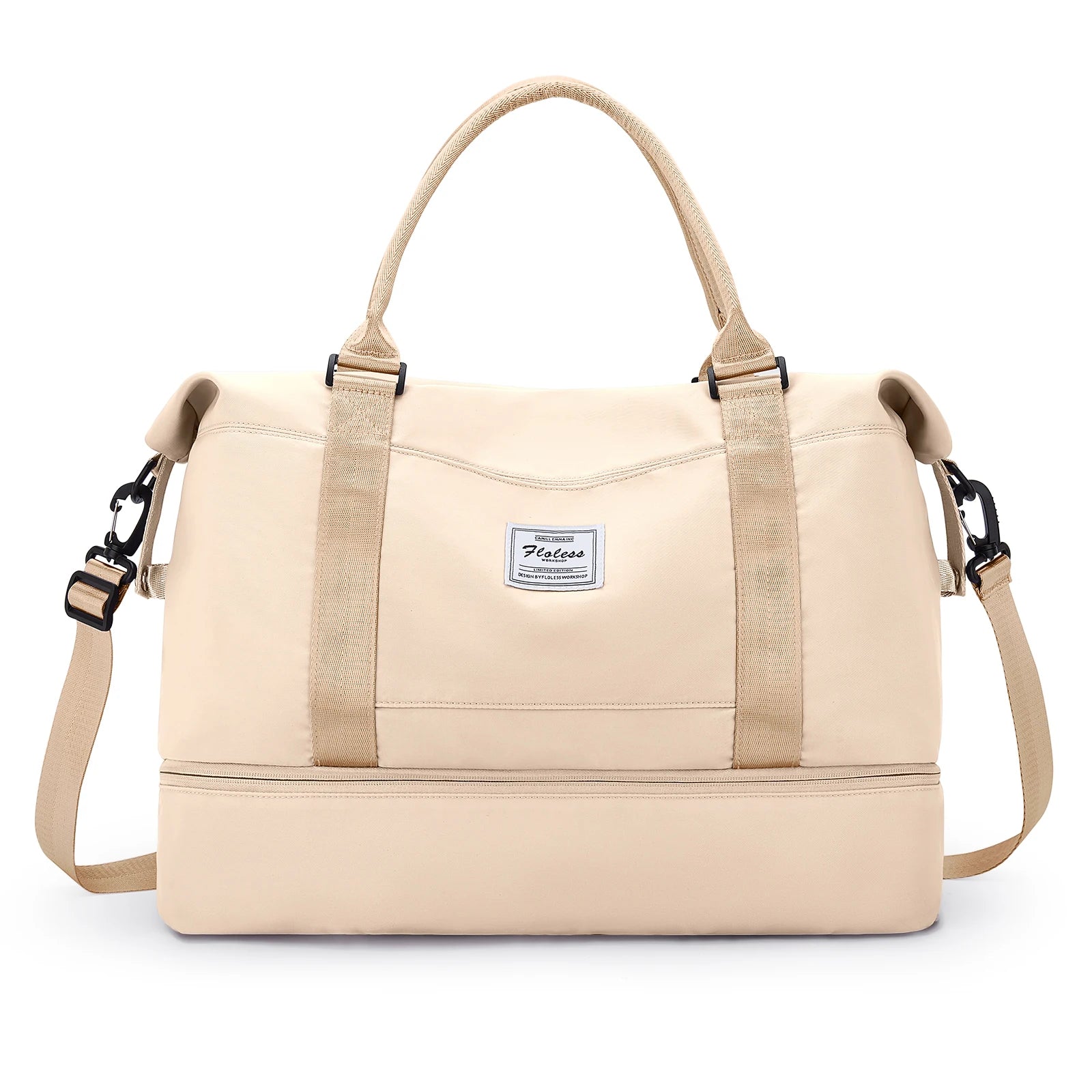 Bolsas de fim de semana para mulheres, bolsa de viagem para itens pessoais com compartimento para sapatos, bolsa de viagem noturna com bolsa de higiene pessoal