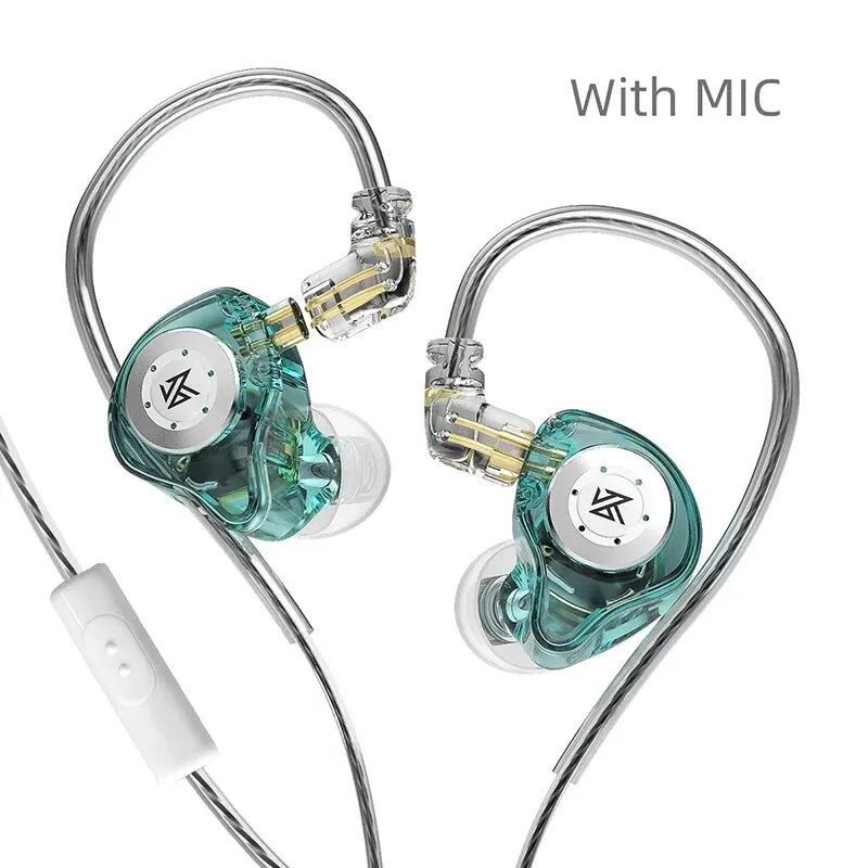 KZ EDX PRO Fones De Ouvido Dinâmicos HIFI Baixo Earbuds No Ear Monitor Esporte Ruído Cancelando Headset