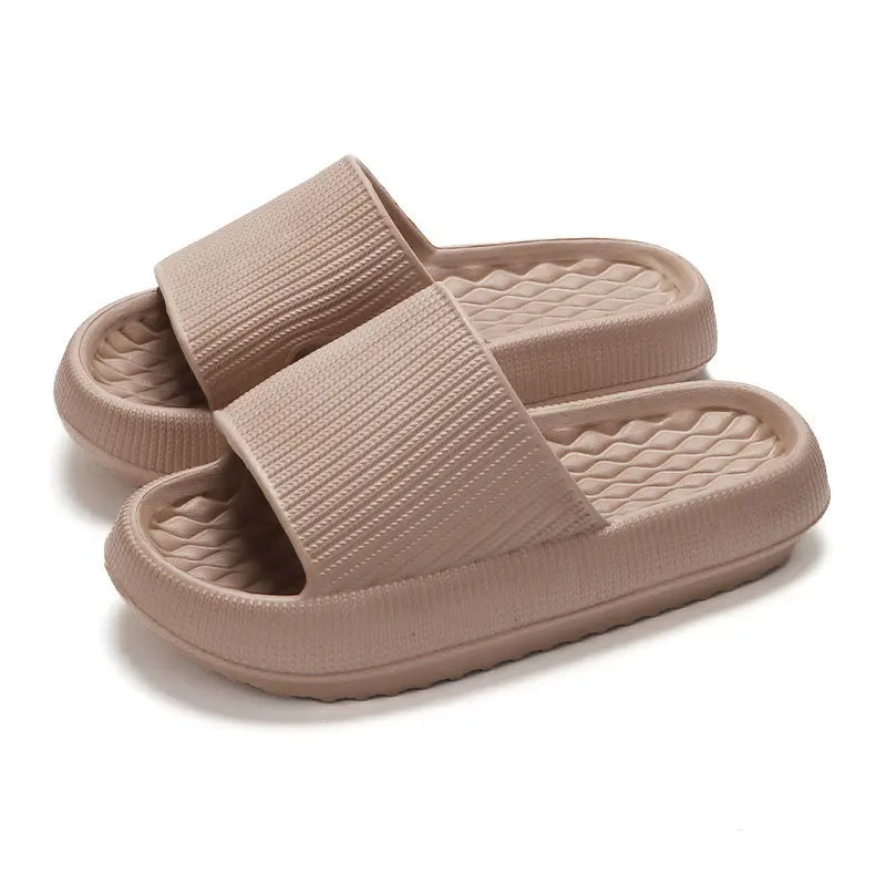 Chinelos de plataforma grossa feminina eva sola macia travesseiro slides verão praia flip flops feminino antiderrapante banheiro casa chinelos