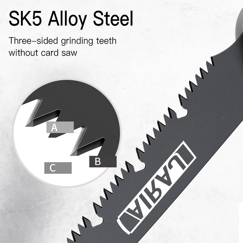 AIRAJ-Multifuncional Folding Woodworking Saw, Poda Saw, faca afiada, helicóptero de árvore, Camping, jardim, corte de madeira