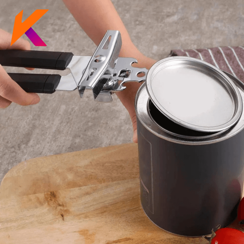 Abridor De Latas E Garrafas Aço Inox Profissional Para Cozinha
