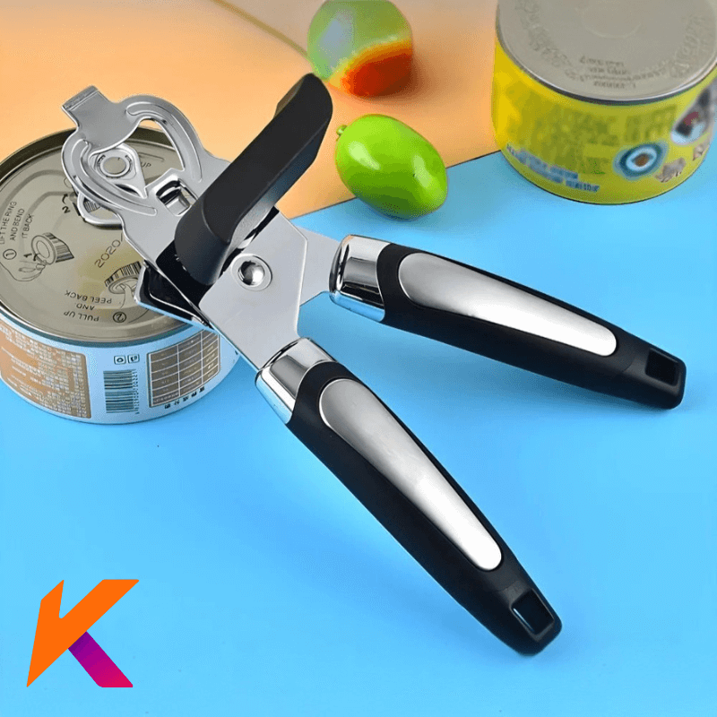 Abridor De Latas E Garrafas Aço Inox Profissional Para Cozinha