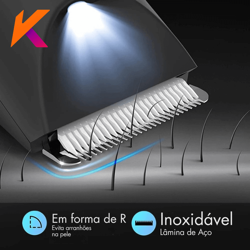 Aparador de Pelos Corporais, Depilador Elétrico para Corpo | À Prova da Água