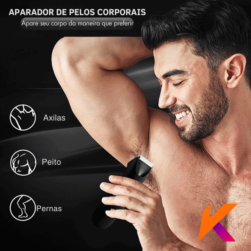 Aparador de Pelos Corporais, Depilador Elétrico para Corpo | À Prova da Água