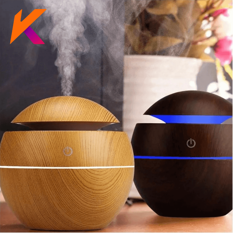 Difusor de Aromas USB 7 Cores LED – Aromaterapia & Bem-Estar