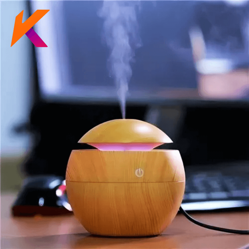 Difusor de Aromas USB 7 Cores LED – Aromaterapia & Bem-Estar