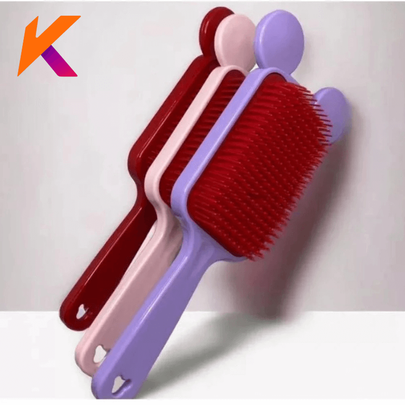 Escova Raquete Orelinha Desembaraçadora De Cabelo Anti Frizz - Para Todos Os Tipos De Cabelos, Não quebra O Cabelo