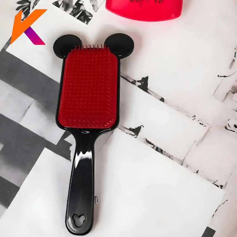 Escova Raquete Orelinha Desembaraçadora De Cabelo Anti Frizz - Para Todos Os Tipos De Cabelos, Não quebra O Cabelo