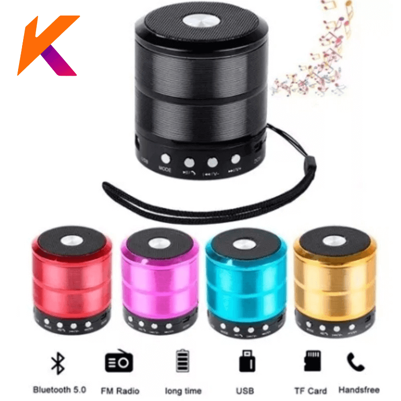 Mini caixa Caixinha Som Bluetooth Portátil Com Usb Mp3 P2 Sd Rádio Fm