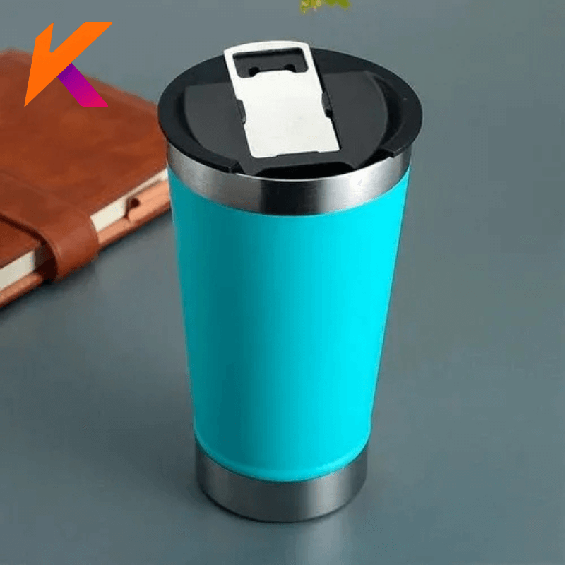 Copo Térmico  473ml Beba Gelado ou quente com Tampa e Abridor