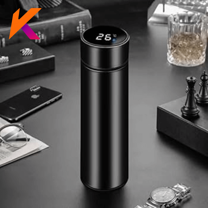 Garrafa Térmica Inox, Inteligente Sensor De Temperatura Digital Led bebida quente e gelada