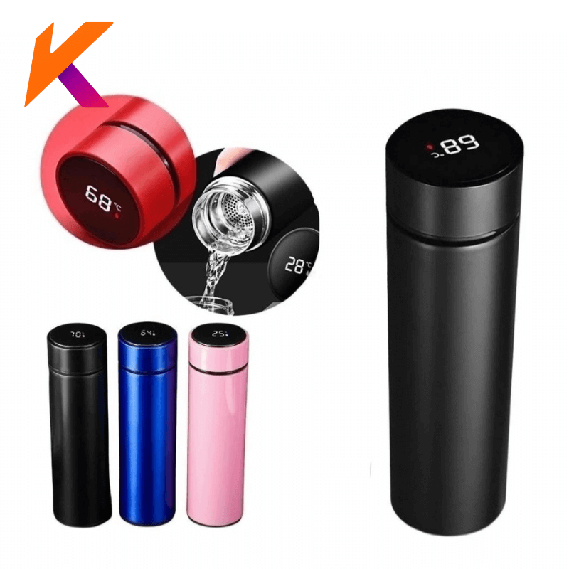 Garrafa Térmica Inox, Inteligente Sensor De Temperatura Digital Led bebida quente e gelada