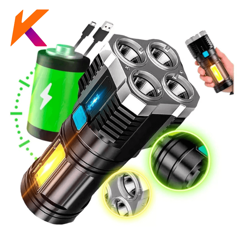 Lanterna LED Ultra Potente Recarregáve