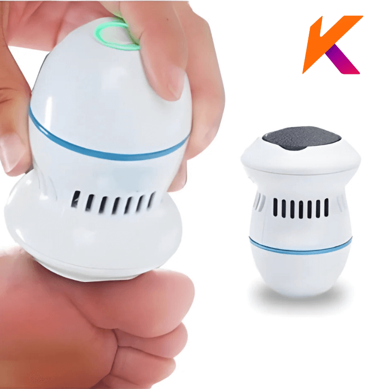 Lixador de pé Eletrico 2 Niveis de Potencia, Esfoliador Recarregável Elétrico Para Pés Lixa Elimina Calos