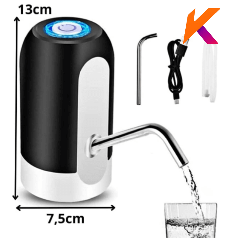 Bomba Automática Para Garrafão Bebedouro - Recarregável Usb