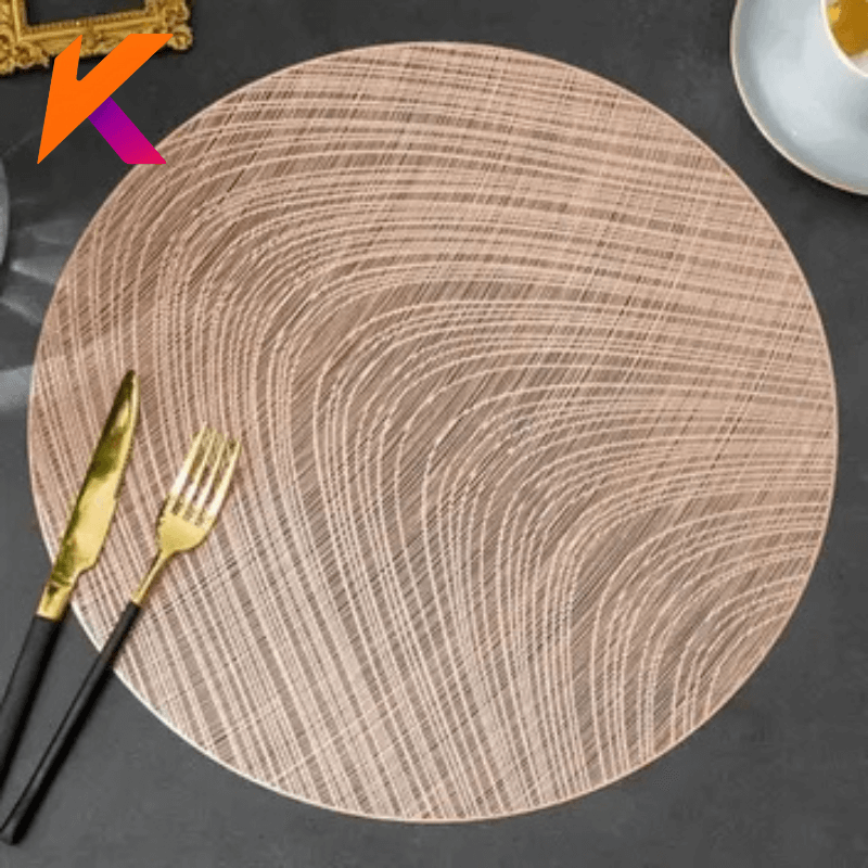 Conjunto 4 Peças Jogo Americano Diversas Cores em Tecido Impermeavel Poliester Antiderrapante Jantar Mesa De Cozinha