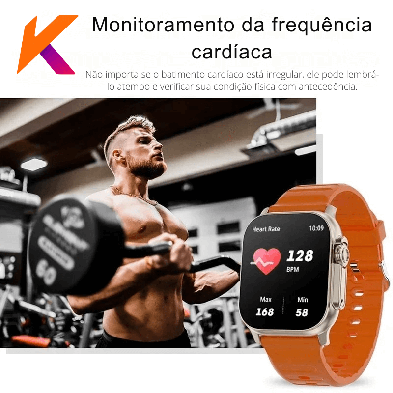 T900 Ultra – O Relógio Inteligente Que Une Estilo, Saúde e Poder no Seu Pulso