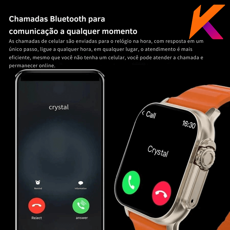 T900 Ultra – O Relógio Inteligente Que Une Estilo, Saúde e Poder no Seu Pulso
