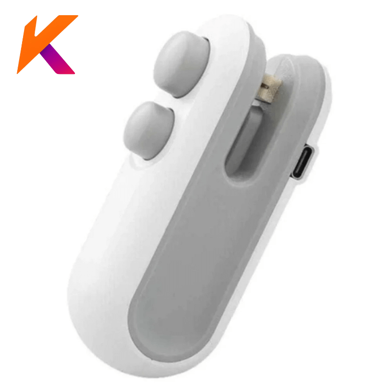 Mini Selador De Embalagem e Sacos ; Seladora a Vacuo Recarregavel USB ; Cortador de Embalagem