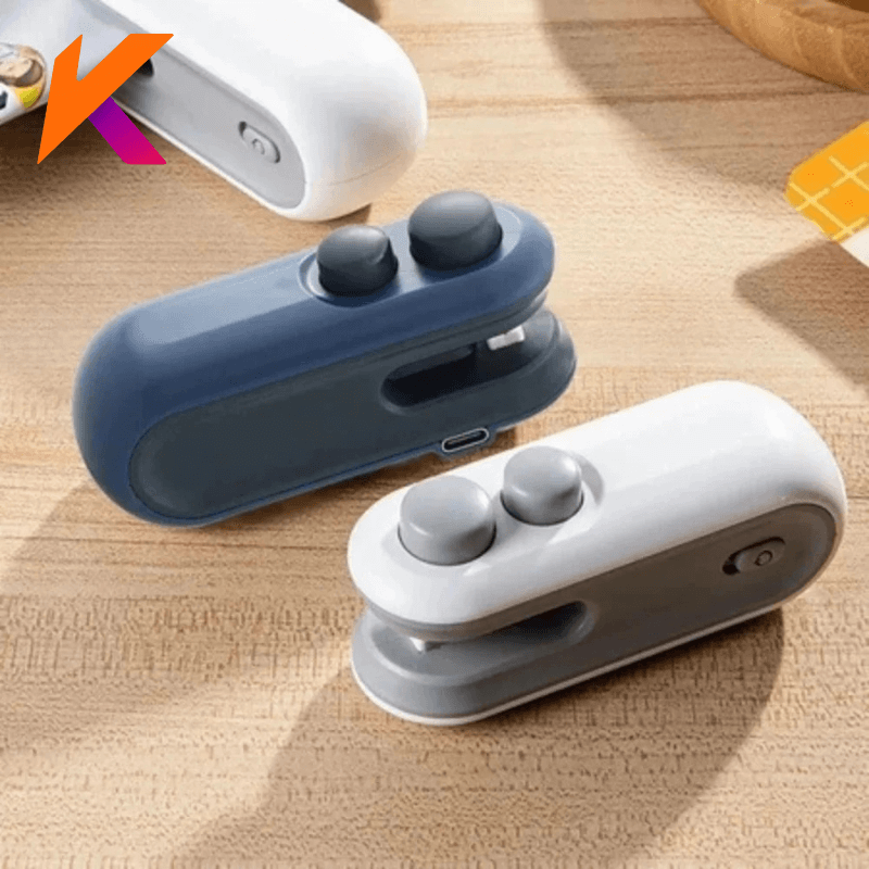 Mini Selador De Embalagem e Sacos ; Seladora a Vacuo Recarregavel USB ; Cortador de Embalagem