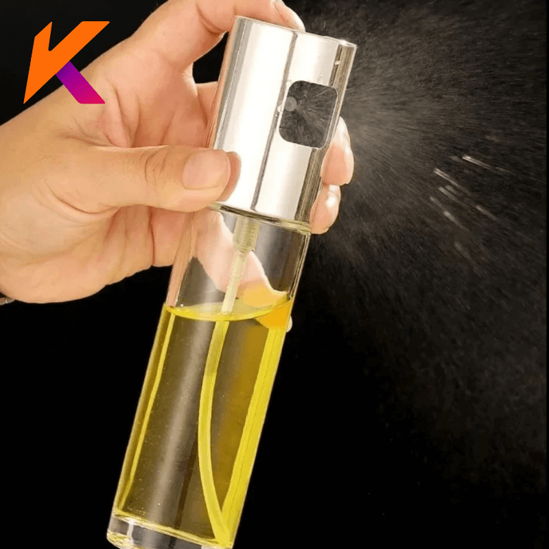 Kit Spray Pulverizador Borrifador Azeite Vinagre Vidro Compacto Prático Cozinha Controle Dosagem Higiene Versátil Econômico